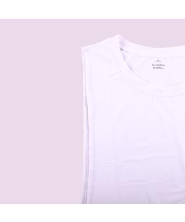 Ychnaim Men's White Sleeveless Muscle Stringer Tank Top for Gym Training - Buy Online on GoSupps.com