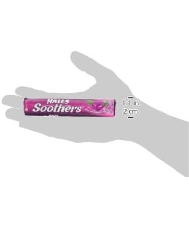 Halls Soothers Blackcurrant Sweets 45g - Soothing Throat Lozenges - Buy Online on GoSupps.com