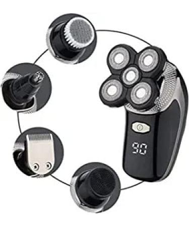 5-in-1 Bald Head Shaver & Grooming Kit Cordless and Rechargeable Wet/Dry 5 Head 5D Shaver More accurately Read and fit Your face and Neck