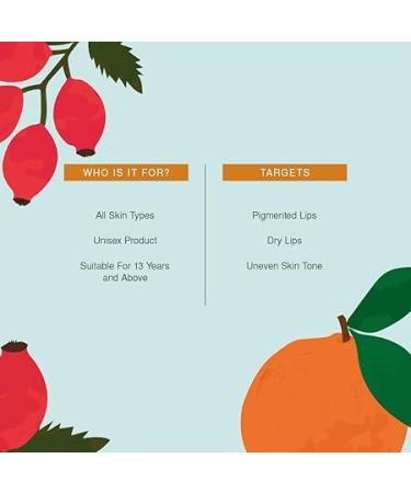 Blood Orange & Rosehip Lip Scrub 10g Gentle Exfoliating Treatment for Dark Lips - Buy Online on GoSupps.com