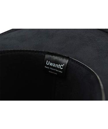 UwantC Men's Faux Felt Western Cowboy Hat Fedora - Wide Brim Outdoor Hat, Black - Buy Online on GoSupps.com