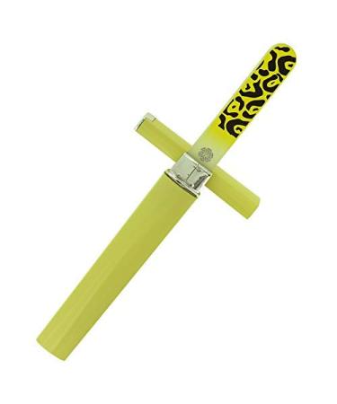 G.Liane Glass Nail Files Professional Crystal Nail File For Natural Nails Acrylic Nails Gels Nails Manicure Pedicure Tools For Home And Salon (Yellow)