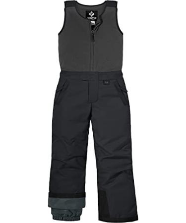 GEMYSE Kid's Insulated Waterproof Ski Bib Overalls Winter Snowboarding Pants 14-16 Classic Pure Black