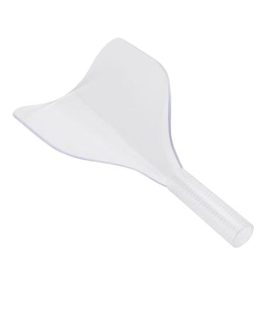 Agatige 2pcs Hairdressing Hairspray Face Shield Plastic Material Dust Proof Barber Face Mask for Salon Styling(Transparent White)