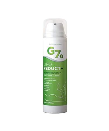 G7 Lipo-Reduct. Anti-cellulite and anti-stretch mark cream based on silicon recommended to treat and prevent cellulite and reduce fat accumulation. 200 ml dosing bottle.
