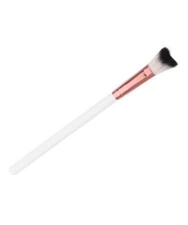 Didiseaon Fish Tail Brush Blush Brush Highlighter Makeup Tool Contour Brush Nose Brush Miss White Simple Paint 18.50X1.00X1.00CM White