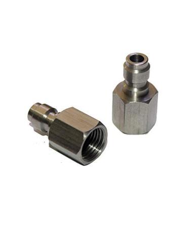 Outdoor Guy Inner Thread 1/8" NPT Male Quick Disconnect Adaptor Stainless Steel Fill Nipple 2 PCS