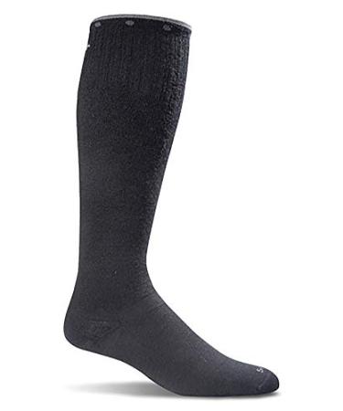 Sockwell Women's On the Spot Moderate Graduated Compression Sock Medium-Large Black-solid