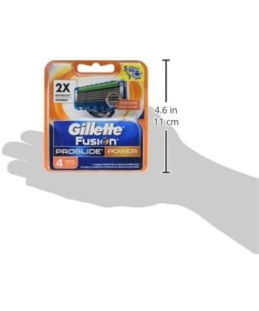 Gillette Fusion ProGlide Power Razor Blades for Men - 4 Pack | Best International Shipping & Deals - Buy Online on GoSupps.com
