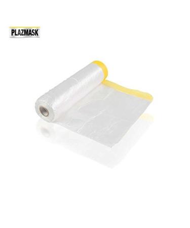 PlazMask Pre-Taped Masking Film  5-Feet X 65-Feet 5-fr x 65-ft - Buy Online on GoSupps.com