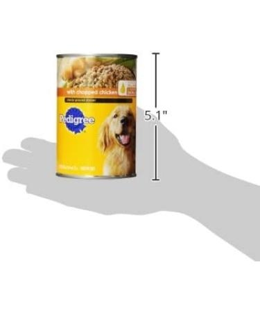 Pedigree Chopped Ground Dinner Wet Dog Food 22 oz. Cans (Pack of 12) - Chicken Flavor - Buy Online on GoSupps.com