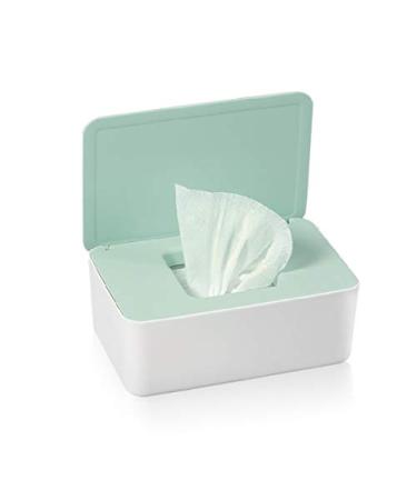 jiuzcare Wet Wipes Dispenser Box Baby Wipes Dispenser Tissue Dispenser with Lid Toilet Tissue Storage Box Reusable Wipe Container for Car Office HOM Green - Buy Online on GoSupps.com
