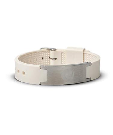 EMF Harmonizer Mobility+ Bracelet Waterproof Silicon Rubber EMF Protection Bracelet with Additional Energy Elements Personal EMF Protection Product with Dual Technology White One Size