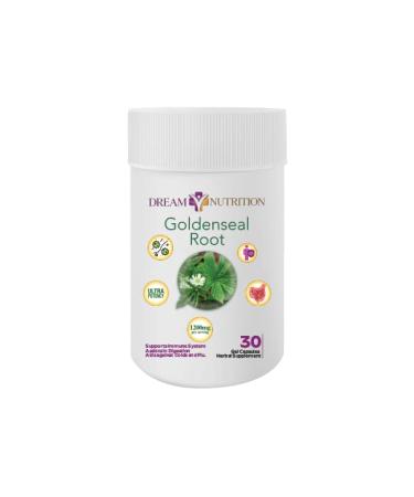 Dream Nutrition Ultra Potency Goldenseal Root Immune Booster 1200mg 30 Capsules - Buy Online on GoSupps.com
