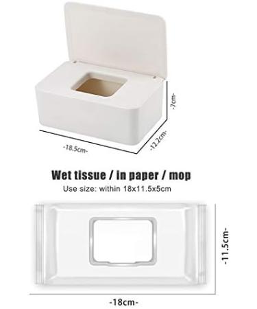 QKFON Storage Box for Wet Wipes - Versatile Tissue Holder & Napkin Organizer for Home & Office (White) - Buy Online on GoSupps.com