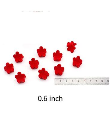 30pcs Red Velvet Mini Hair Claw Clips - Non-Slip Small Plastic Jaw Clips for Girls and Women - Buy Online on GoSupps.com