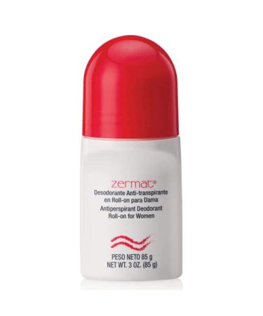 Zermat Deodorant for Women Senzuel Seducci n Roll-On 24 h Antiperspirant Floral and Warm Scent 3 Oz.