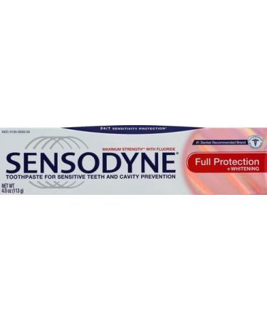 Buy Sensodyne Full Protection Whitening Toothpaste for Sensitive Teeth - Cavity Prevention 4 oz | International Shipping Available - Buy Online on GoSupps.com