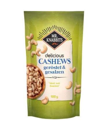 Mr.Knabbits delicious Cashews roasted & salted pack of 12 (12 x 100g)