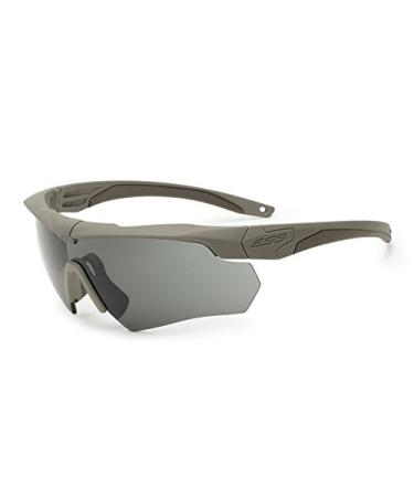 ESS Sunglasses Crossbow One Anti Fog Eyeshield Terrain Tan with Smoke Gray Lens