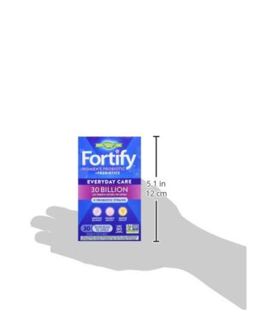 Nature's Way Fortify Daily Probiotic for Women 30 Billion Live Cultures 10 Strains Prebiotics Supports Digestive & Immune Health* No Refrigeration Required 30 Capsules (Packaging May Vary) - Buy Online on GoSupps.com