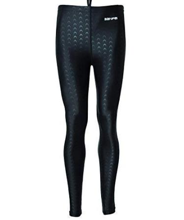 Ban Fei Men's Long Diving Leggings Dive Skin Surfing Basic Pants Swimming Trunks Black(black thread) Large