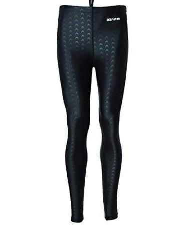 Ban Fei Men's Long Diving Leggings Dive Skin Surfing Basic Pants Swimming Trunks Black(black thread) Large