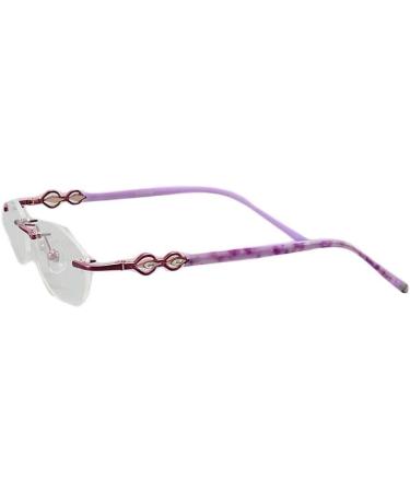 Efarma glasses replacement leg glasses accessories 1 pair of glasses replacement iron arms nose bridge purple glasses repair parts bracket for borderless 1-hole glasses