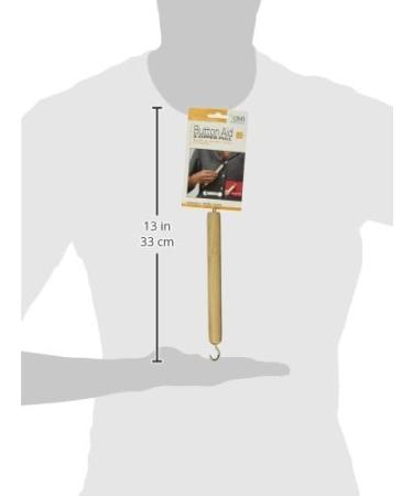 DMI Dressing Stick | Button Hook and Zipper Pull | Wood Handle | Mobility Dressing Aid - Buy Online on GoSupps.com