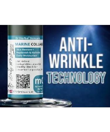 Dr. Herbal Marine Collagen Daily Moisturiser with Bladderwrack Caviar Aloe Vera Anti-Aging Cream for Wrinkle Reduction Skin Hydration Firmness & Rejuvenation - Buy Online on GoSupps.com