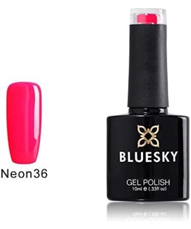 Bluesky Nail Gel Polish Neon Pink Bright Pink Cerise Neon 36 UV LED Soak Off 10ml Spring Summer Color - Buy Online on GoSupps.com