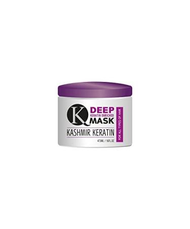 Kashmir Keratin Deep Keratin Enriched Hair Mask (16 oz) 16 Fl Oz (Pack of 1)