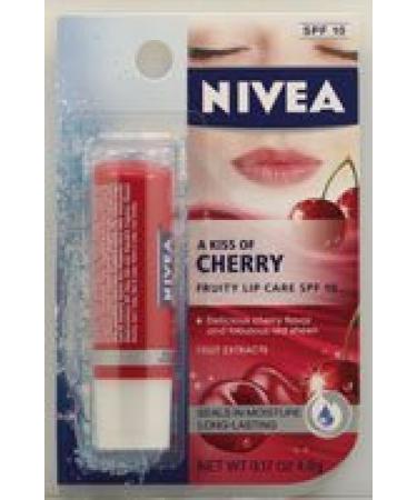 Nivea Kiss Of Cherry Fruity Lip Care Cherry -- 0.17 oz (Quantity of 5)