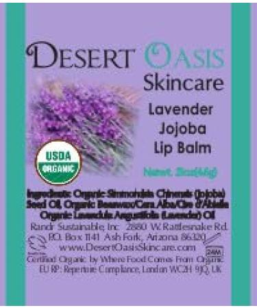 Lavender Hand Salve with over 50% Jojoba Oil plus 2 Organic Lavender Lip Balms with over 70% Jojoba Oil. 100% Natural. By Desert Oasis Skincare (1 fl oz/29 ml) - Buy Online on GoSupps.com