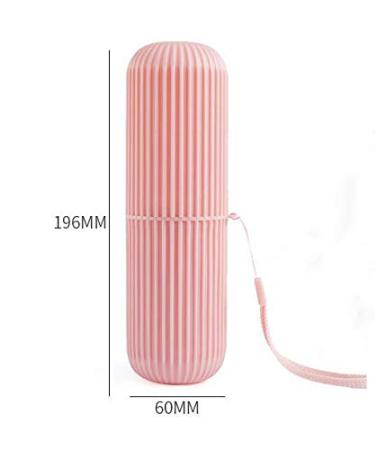 WOIWO 2PCS Travel Toiletry Cup Set | Portable Plastic Capsule for Toothbrush & Toothpaste | Outdoor Storage Solution - Buy Online on GoSupps.com