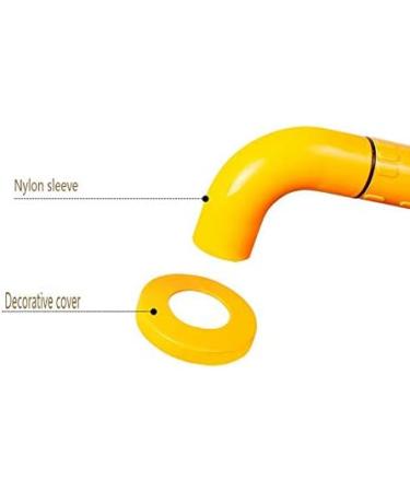 Grab bar Wall 304 Stainless Steel Handrail Handrails Handrail Elderly/Disabled Handle Armrest Bars/Shower with White Slip White 40X40cm (White 40X40cm) - Buy Online on GoSupps.com