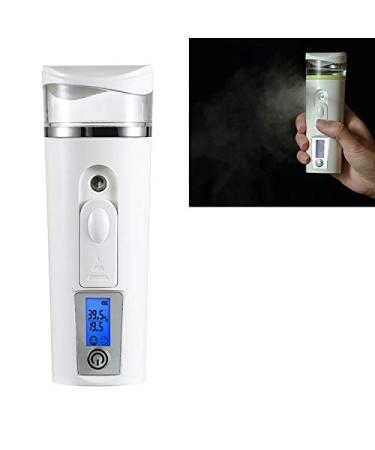 YSH Beauty Nano Beauty Facial Sprayer Moisturizing Face Steaming Device Capacity: 30ml (Pink) (Color : White)