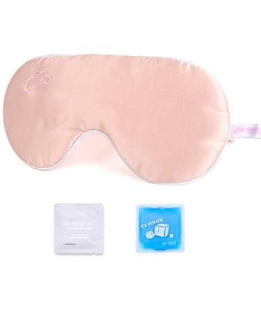 Alittlecloud Sleep Eye Mask for Men Women Warm/Cold Steam Silk Eye Mask Relieving Dry Eye Tired Eyes Puffy Eyes and Dark Circle Pink Pink1