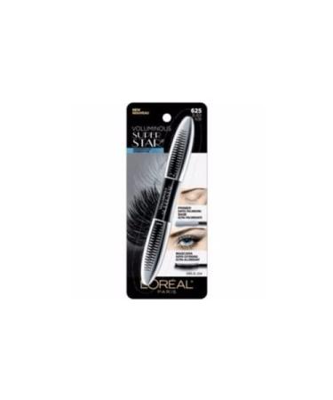 Loreal Paris Voluminous Superstar Waterproof Black Mascara -- 3 per case.