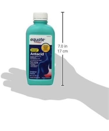 Equate Maximum Strength Antacid/Anti-Gas Liquid - Original Flavor 12 fl oz | Fast Relief for Heartburn & Gas - Shop Internationally - Buy Online on GoSupps.com