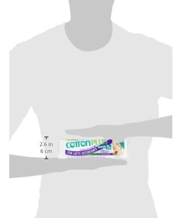 Cotton Plus-Makeup Remover with 2 In 1 Cleansing Milk Mini Format - 80 Piece - Buy Online on GoSupps.com