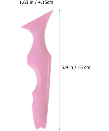 FOMIYES Silicone Beauty Ruler Makeup Bag for Travel Eye Makeup Stencil Makeup Supply Eye Mascara Simple Pink - Buy Online on GoSupps.com