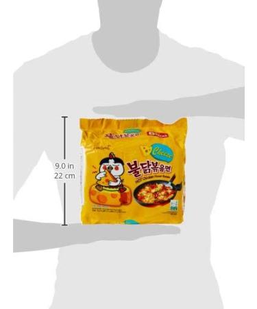 Samyang Cheese Variety Hot Chicken Ramen Noodles - Spicy Chicken & Cheese Flavor 140g | International Shipping Available - Buy Online on GoSupps.com