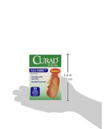 Curad Flex-Fabric Bandages 3/4 x 3 - 30 Count (Pack of 4) - Buy Online on GoSupps.com