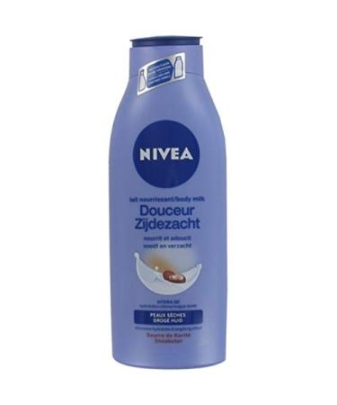 Pack of 6 - Nivea Body Milk - Silky Shea Butter - for dry skin - 400 ml