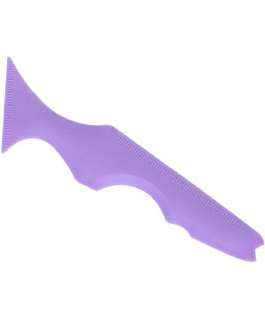 Kichvoe Silicone Beauty Ruler Things for Traveling Makeup Stencil Tool Lash Applicator Line Ruler Abundance Purple