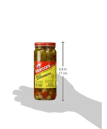 Marconi Mild Giardiniera 16 oz - Authentic Italian Pickled Vegetables - 1 lb (Pack of 1) - Buy Online on GoSupps.com
