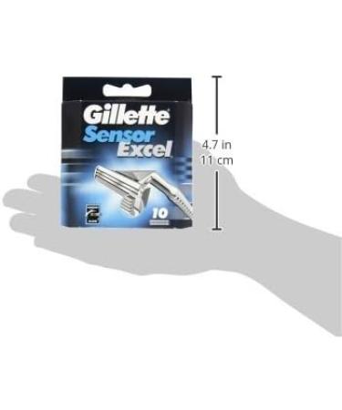 Buy Gillette Sensor Excel - 10 Pack Razors for a Smooth Shave | International Shipping Available - Buy Online on GoSupps.com
