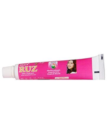 ANJU RUZ Skin Ointment Ayurvedic Medicine Powered with Neem-Camphor-Sulphur for Skin Infection Acne Rashes (20 gm X 1 pc)
