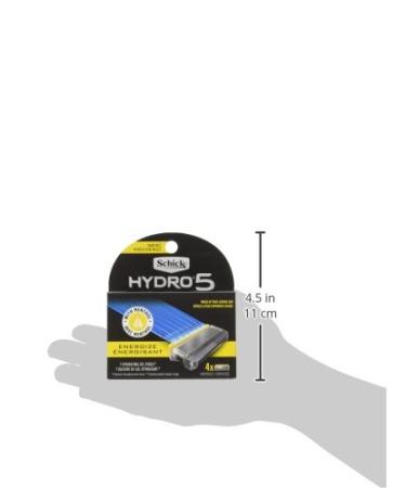 Schick Hydro 5 Sense Energize Razor Refills for Men - Pack of 4 - Buy Online on GoSupps.com